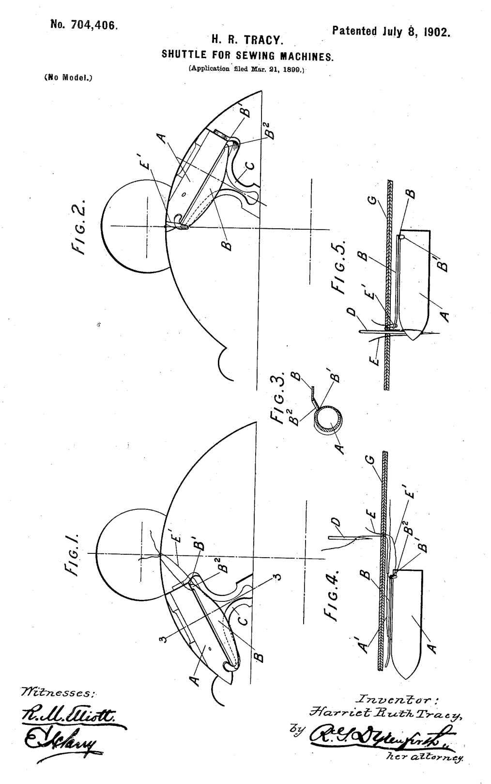 US704406 patent drawing