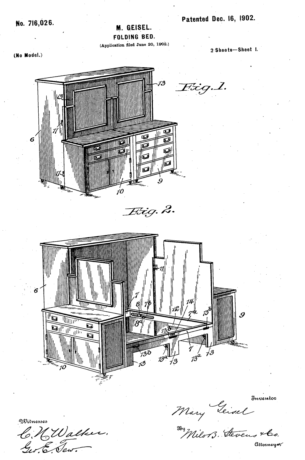 US716026 patent drawing
