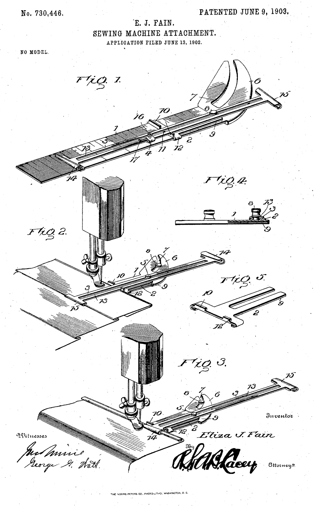 US730446 patent drawing