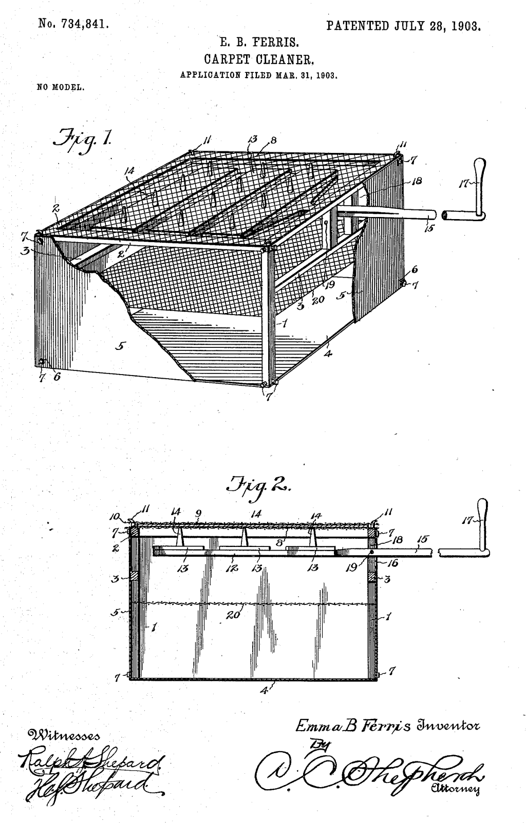 US734841 patent drawing