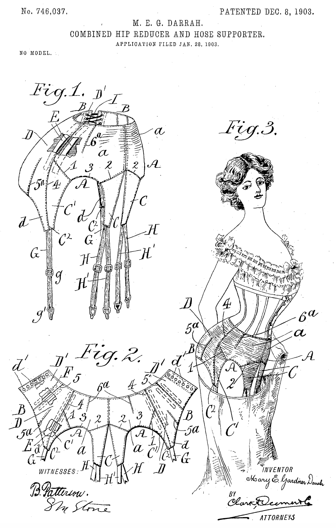 US746037 patent drawing