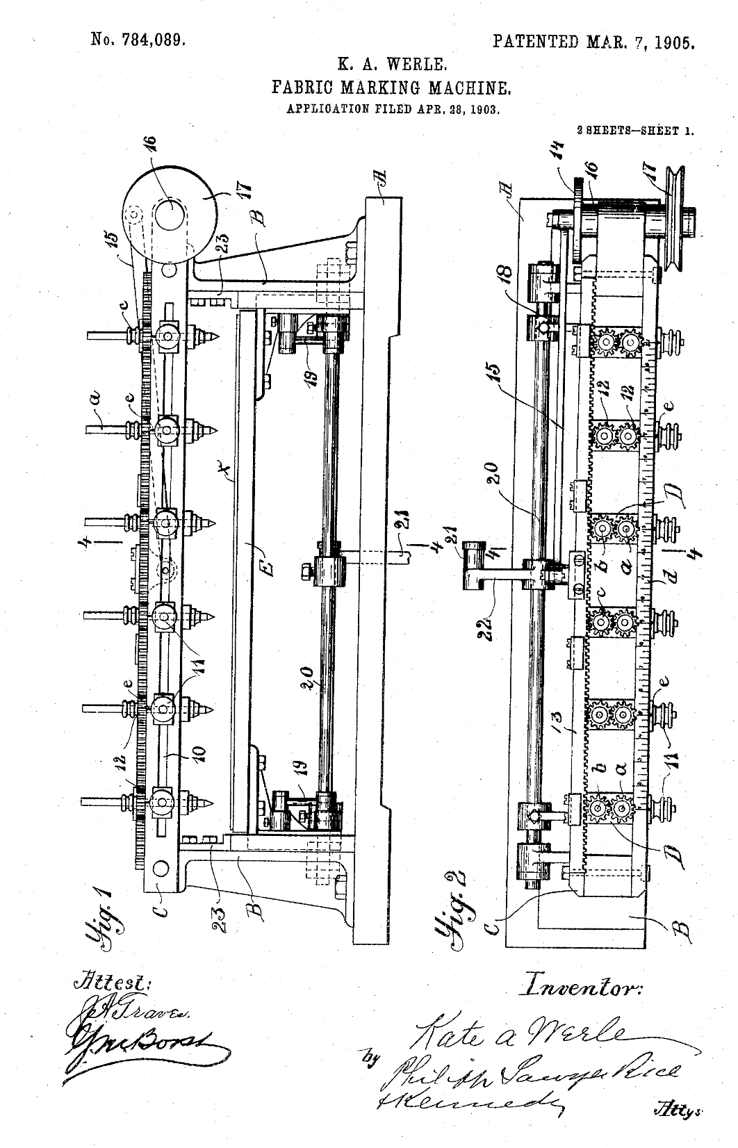 US784089 patent drawing