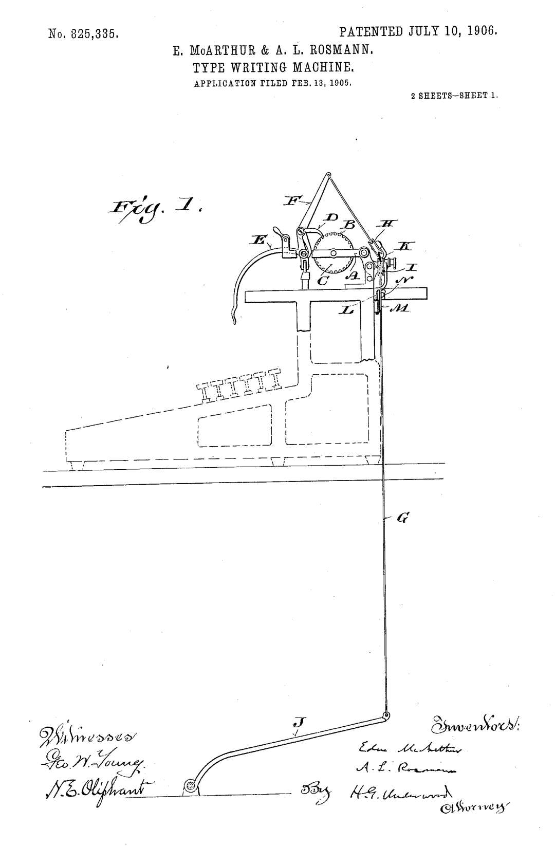 US825335 patent drawing