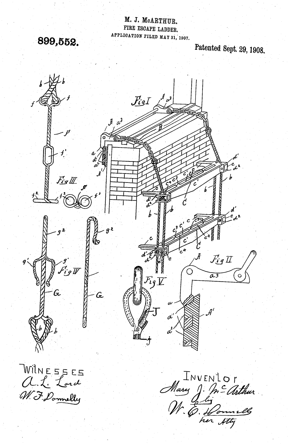 US899552 patent drawing