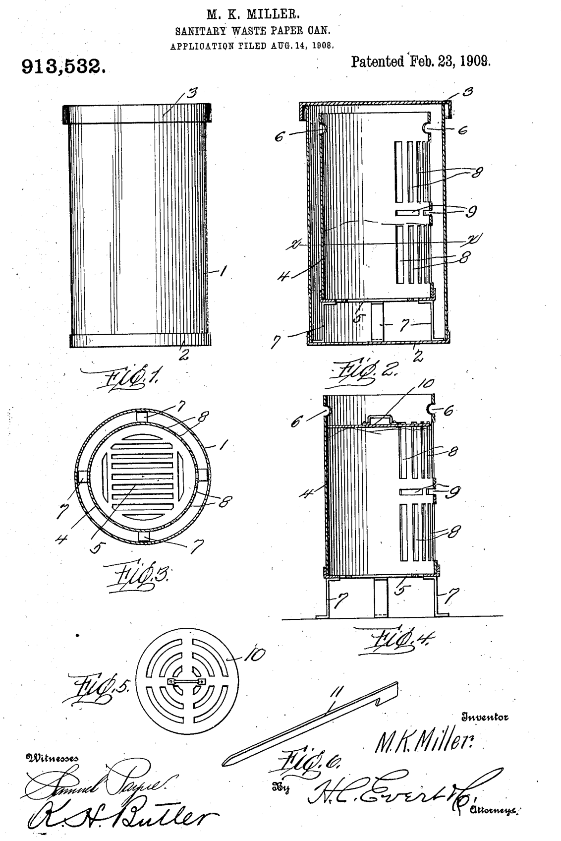 US913532 patent drawing