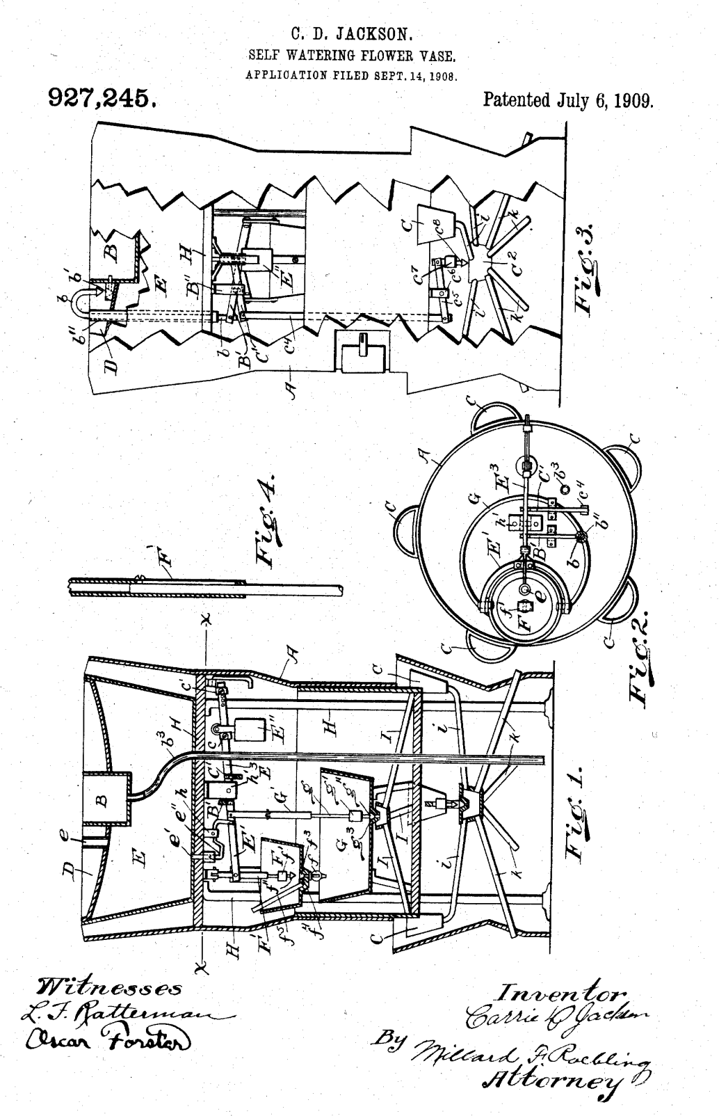 US927245 patent drawing
