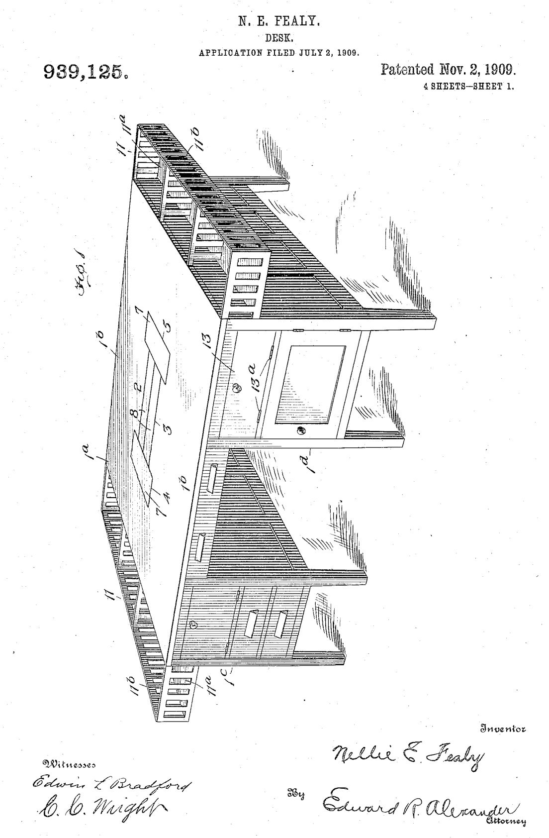 US939125 patent drawing