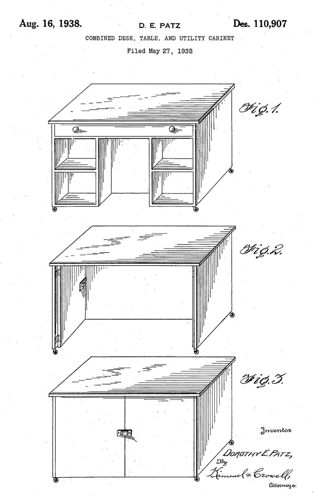 USD110907 patent drawing