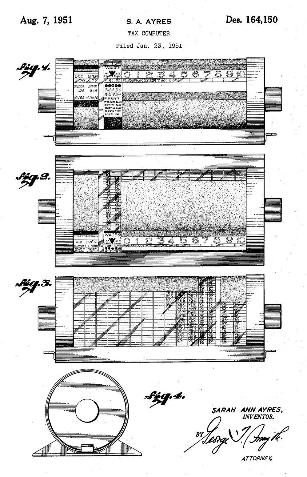 USD164150 patent drawing