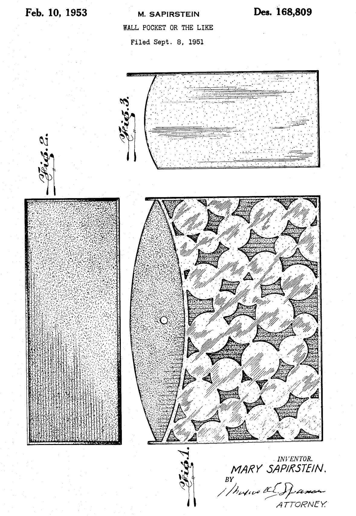 USD168809 patent drawing