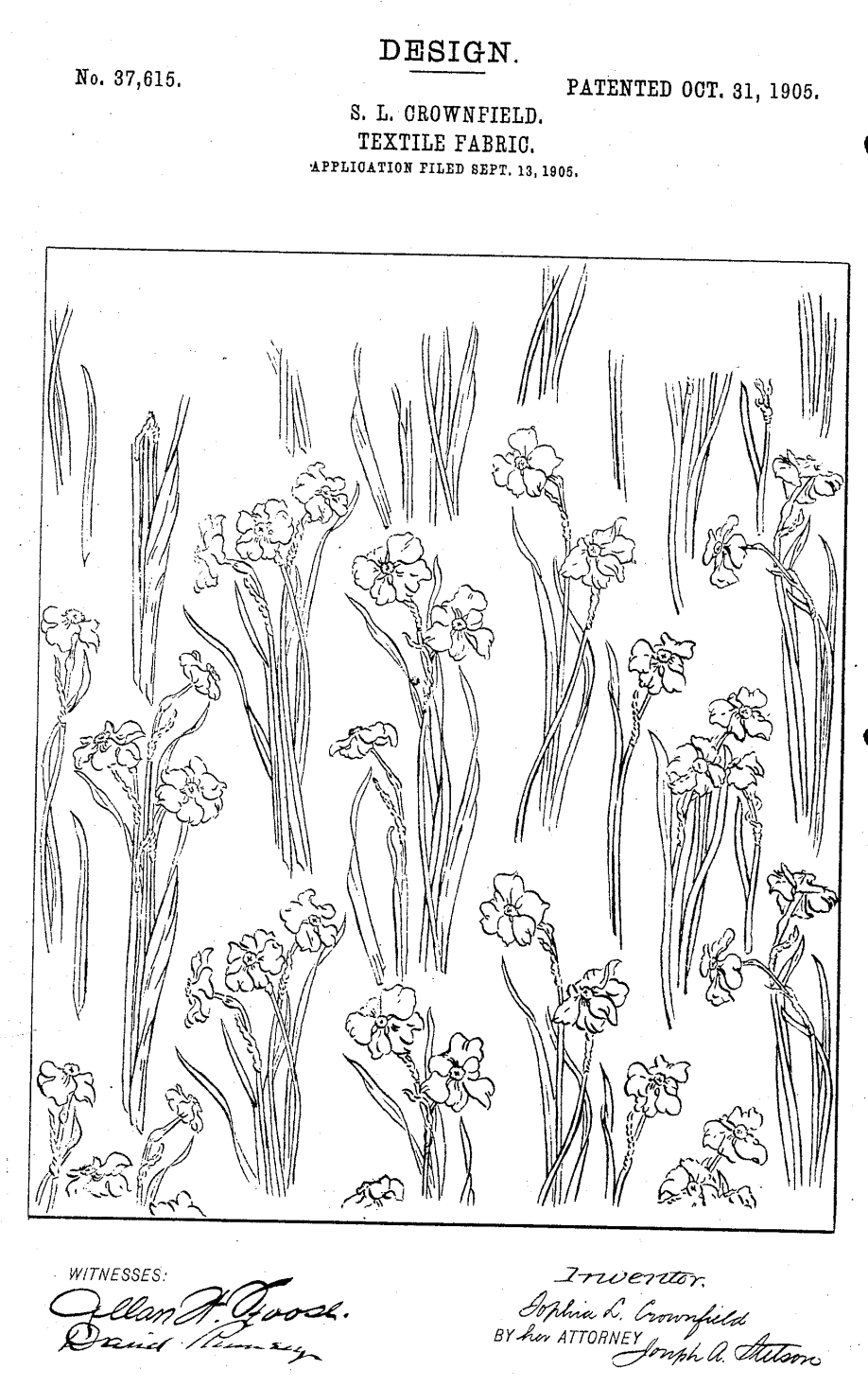 USD37615 patent drawing