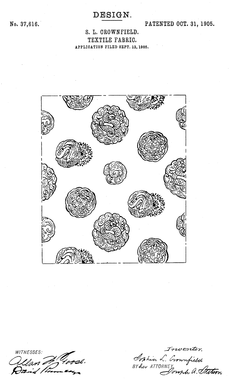 USD37616 patent drawing
