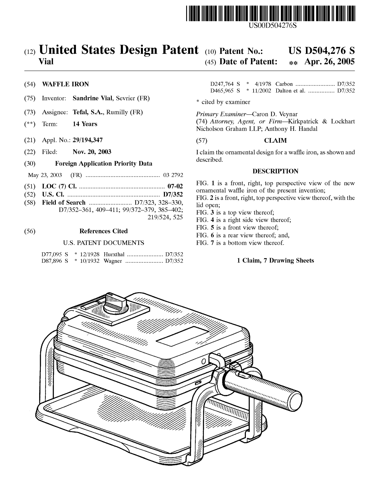 USD504276 patent drawing