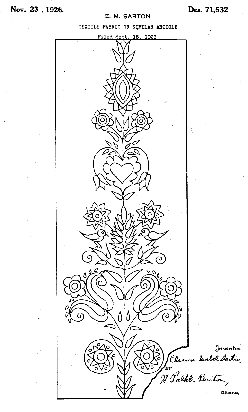 USD71532 patent drawing